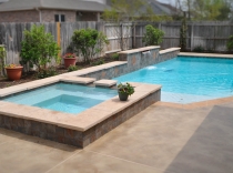 Modern Style Custom Pool and Spa