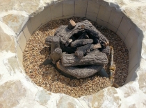 Gas Burning Flagstone Pit