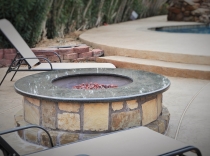 Granite Gas Burning Fire Pit