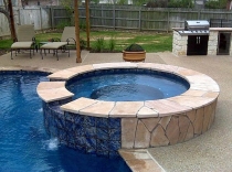 Outdoor Kitchen and Spa