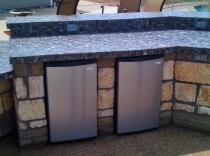 Outdoor Stainless Steel Stone and Granite Kitchen