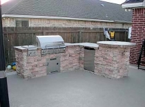 Stacked Stone Outdoor Kitchen
