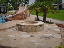 Wood Burning Pit and Pool-Slide