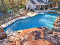 Custom-Pool-with-raised-spa-and-slide