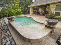 Freeform Swimming Pool with Water Bowl 55-to-65K
