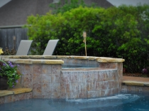 Custom Spa with Full Spillover