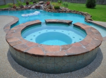 Flagstone and Tile Spa
