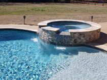 Raised tile spa