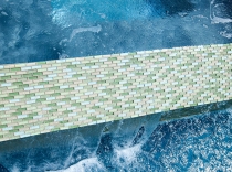 Custom Glass Tile Water Feature