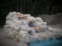 White Hill Country Rock Custom Waterfall